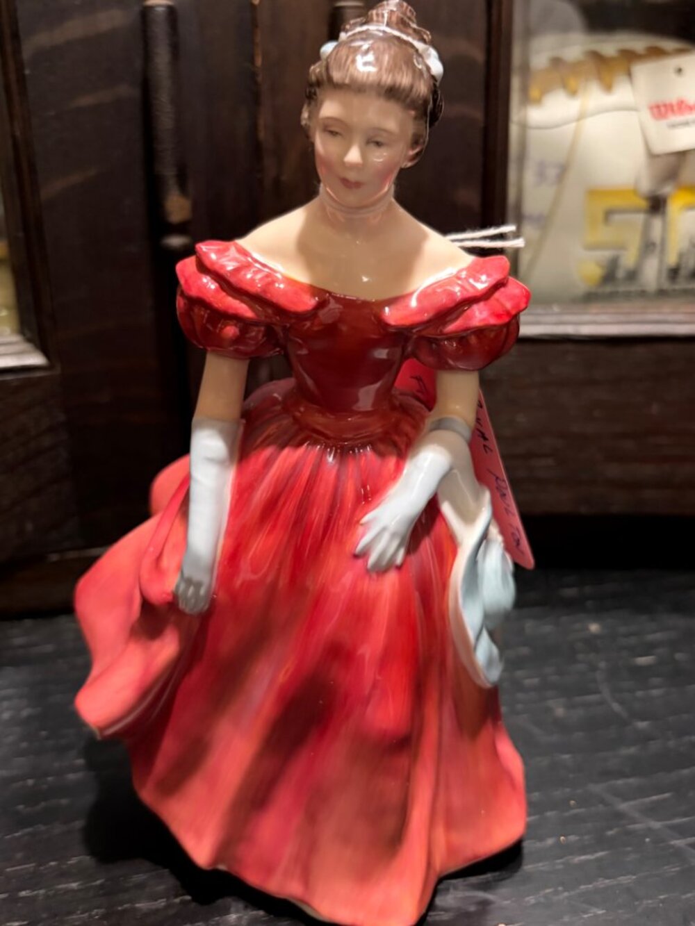 Royal Doulton Winsome HN 2220 Lady in Red Bone China Figurine